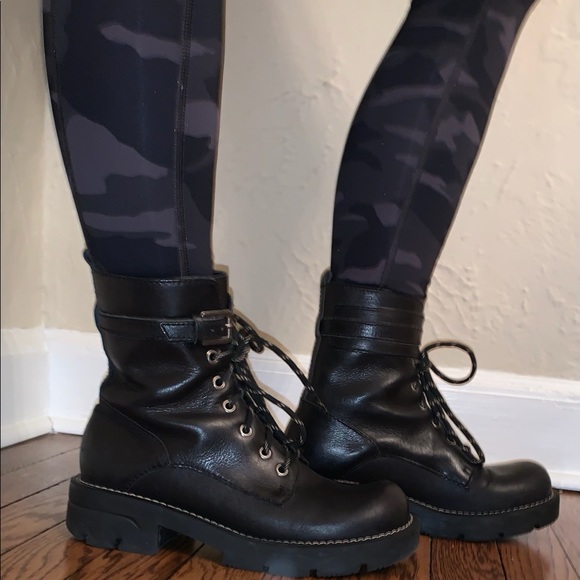 Nine West Black Combat Boots - Picture 6 of 6